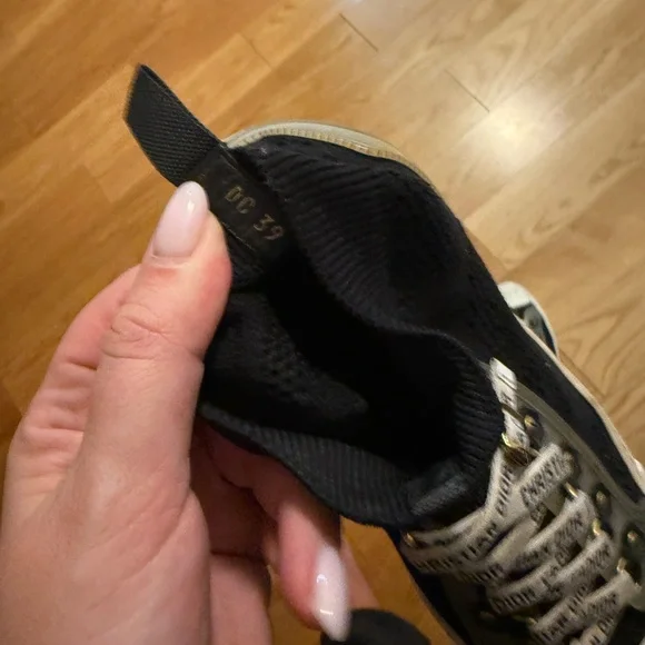 Dior Navy/Black and White Canvas Sneakers - Picture 10 of 10